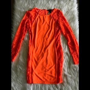 Caribbean Queen Neon Orange dress